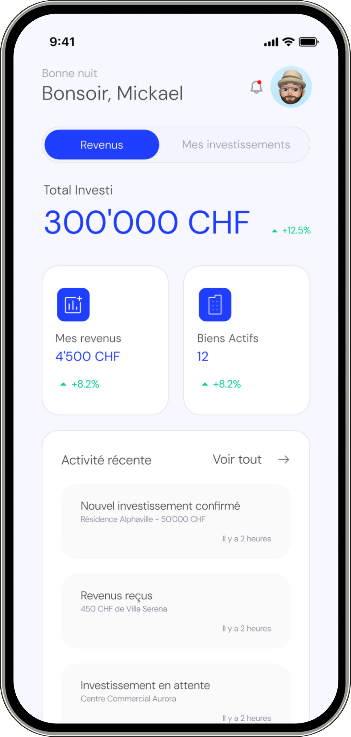 L’application Splitimmo : tableau de bord investisseur